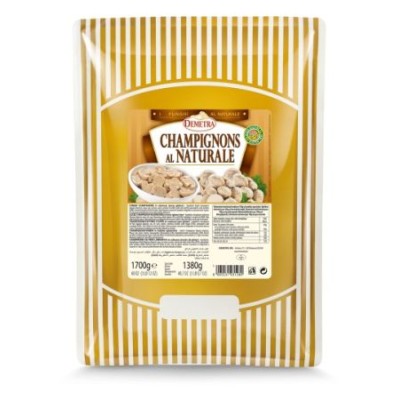 Sliced champignons, Dal Fresco, DEMETRA, 1700 g / 1380 g